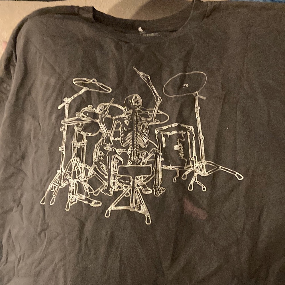JEM sportswear Skeleton drum set tee